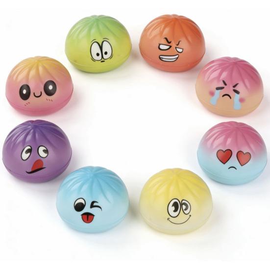 

Паровая булочка, медленно поднимающаяся, сжималка, мягкая ПУ-игрушка-антистресс, милый гаджет-декомпрессор на тему еды для детей и взрослых