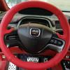 CPS5  1pcs Car Steering Wheel Emblem H-Sticker For Honda Fit Jazz GK5 Civic TypeR CRV Pilot Accord Insight Spirior City HRV XRV Legend