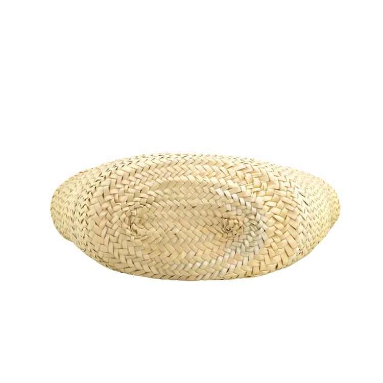 MIU MIU Geantă de plajă din paie cu logo țesut Geantă tote pentru femei Cognac Natural 5BG206-2DDH-F0A5T-V-SLO