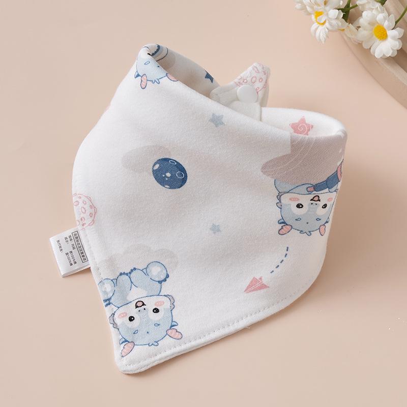 Super Soft Cotton Infant Bib & Neck Warmer - Anti-Spit Up, Autumn/Winter Triangle Scarf