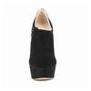 Women Ankle Boots Autumn Winter Flock Ultra High Heels Platform Pumps Stiletto Ladies Sexy Black Short Boots Shoes Plus Size 44