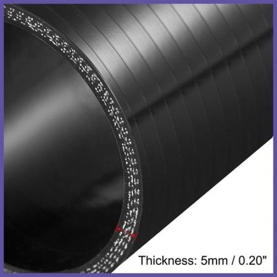 80mm 3.15"ID Universal Straight Silicone Coupler Pipe for Car 76mm Black