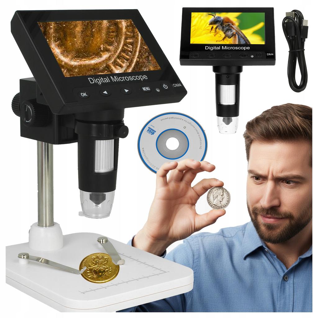 [PACZA] Digital Scientific Microscope for Children 200-1000X Magnification Z3253