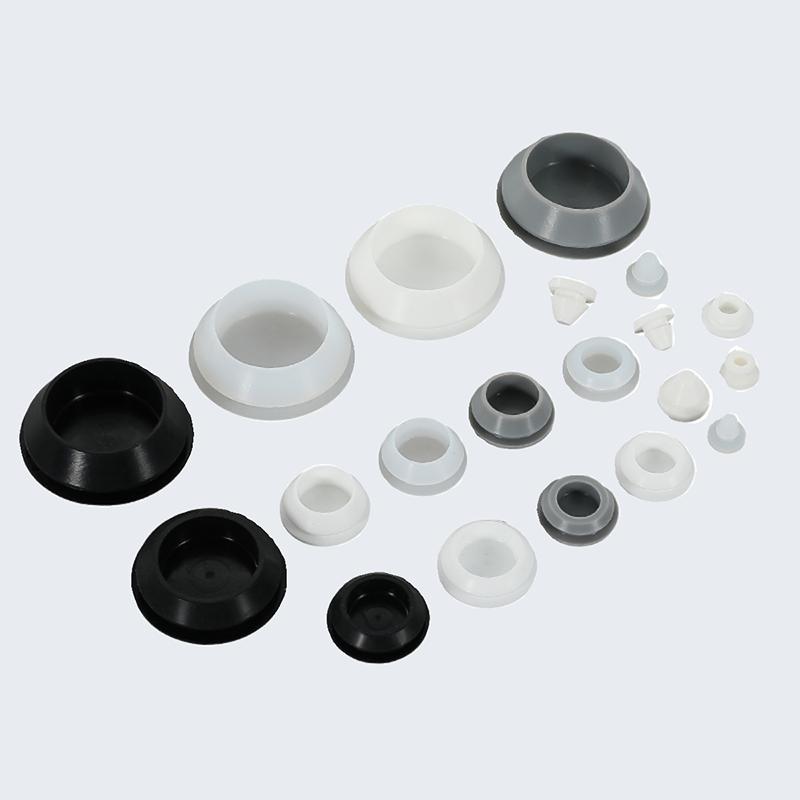 Snap-on Silicone Rubber Plug 3/3.5/4/4.5/5/6/6.5/7-14mm Soft Seal Hole Plugs Blanking End Cap T Type Hole Plug Cover Four Colors
