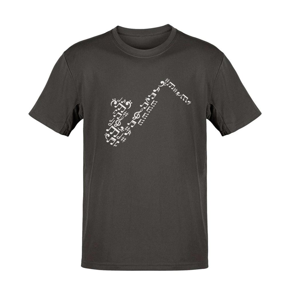 Saxophone Music Symbols T-Shirt | Perfect Gift for Jazz Lovers and Musicians