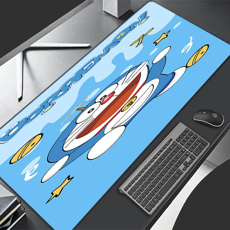 Doraemon Theme Premium Non-slip Mouse Pad with Stitched Edges,Durable Rubber Material,for Desktop & Gaming Great Gifts