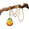 'Glazed Pendant Necklace with Shurangama and Six-Syllable Mantras'