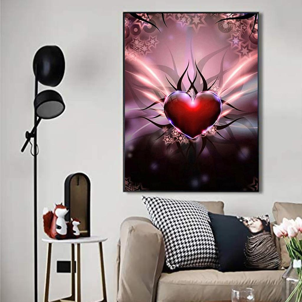 5D DIY Diamond Painting Love with Wings Cross Stitch Kit Mosaic Diamond Embroidery Rose Full Round/Square Drill Home Decoration