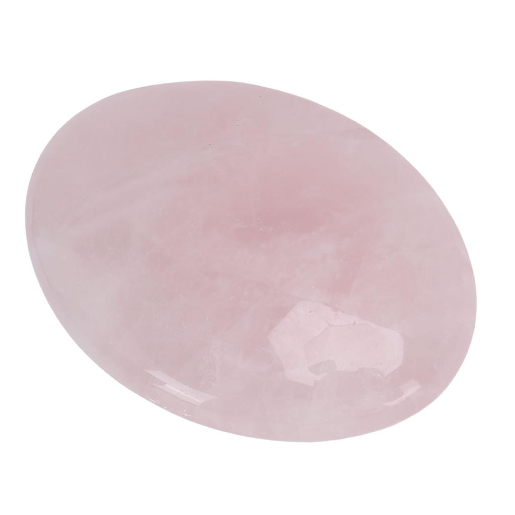 Crystal Palm Stone 7.5cm Polished Comfortable Touch Oval Crystal Stone for Meditation Yoga