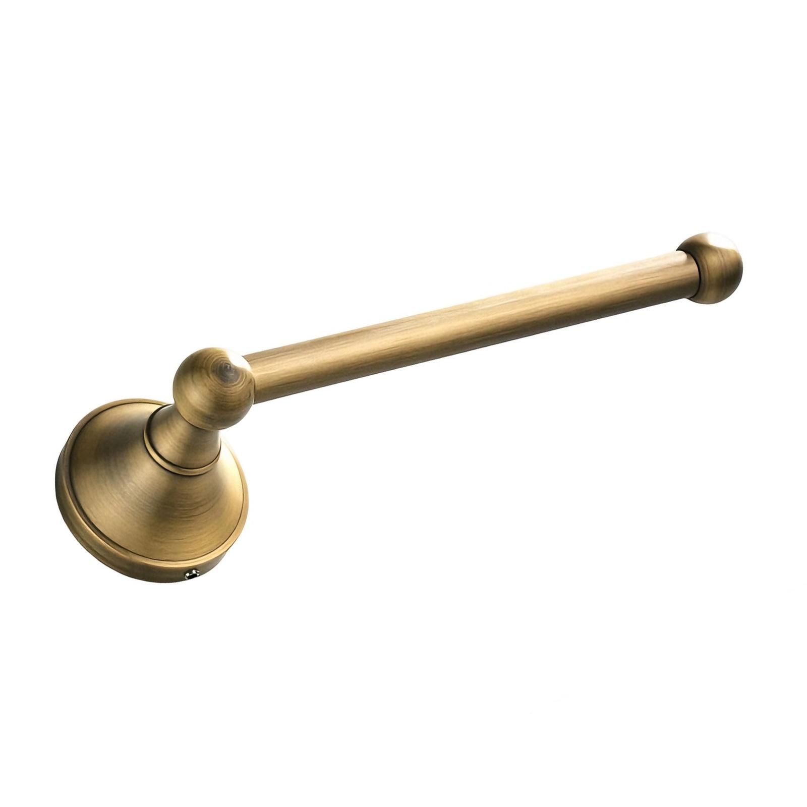 

Metal Bathroom Tissue Holder Wall Mounted Toilet Paper Roll Dispenser Simple Metal Single Towels Rail Rod Enduring