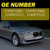 4Pcs Door Interior Inner Handle Pull Carrier Cover For BMW 7 F01 F02 2008-2015