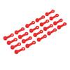 RISK 20Pcs Grease Fitting Caps Grease Fitting Brake Bleeder Screw Cover Dustproof Cover for Car MotorcycleRed