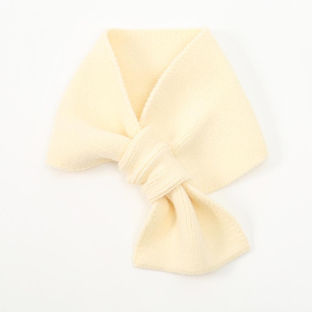 Damen Kurzer Überkreuzschal Einfarbig Strickwolle Halskragen Snood Koreanisches Mädchen Outdoor Winddicht Warme Schals Halstuch