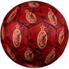 AC Milan logo Size 5 Soccer Ball, Machine-Stitched PVC, Durable & High Bounce, All Ages Fit, fan merchandise, matches & outdoor use.