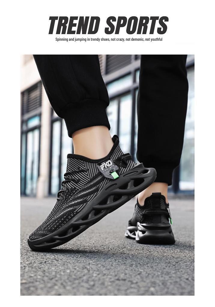 Unisex Coconut Flyknit Breathable Blade Sole Casual Sports Shoes