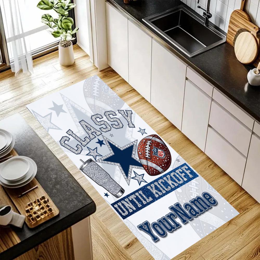 Dallas Customize Your Name Kitchen Rug Runner Rug Laundry Mat Hallway Entryway The Best Gift Choice