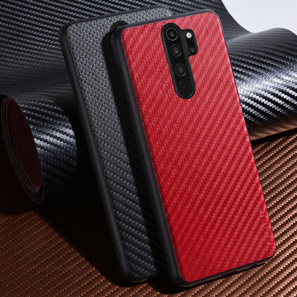 Carbon Fibre Texture Phone Case for Redmi Note 8 Pro Fashion Design Soft Back Cove Case Funda for Redmi Note 8T