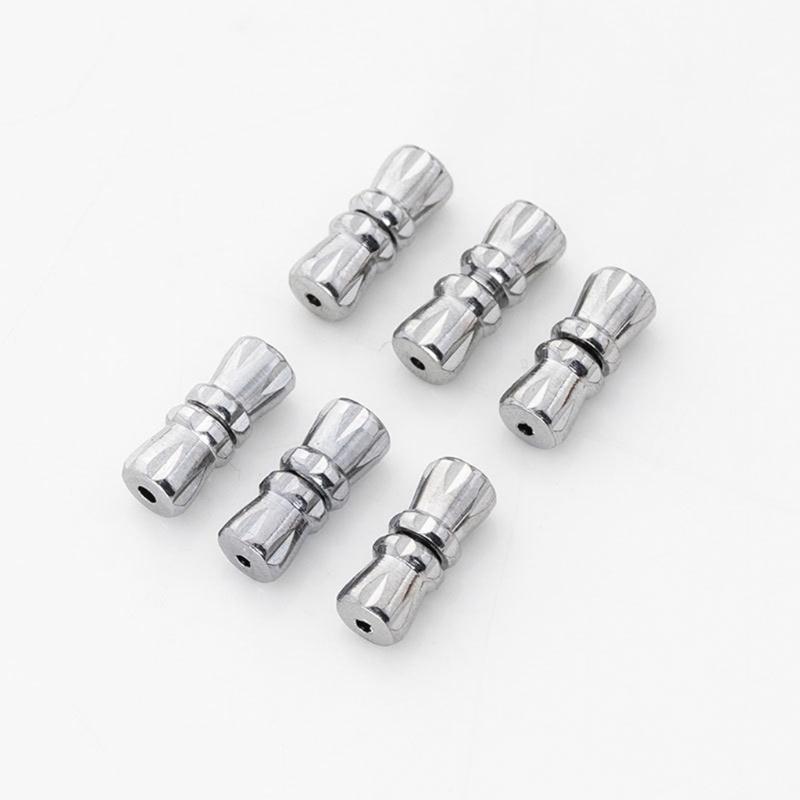 10 adet Varil Vida Klipsler 4.33 inç Uzunluk Gümüş Renk Vida Büküm Toka DIY Kolye Bilezik Takı Yapımı