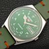 Seiko 5 AUTOMATIC 6349A VINTAGE JAPAN MENS ARABIC GREEN DIAL WATCH A701404-5 R206b-a701404