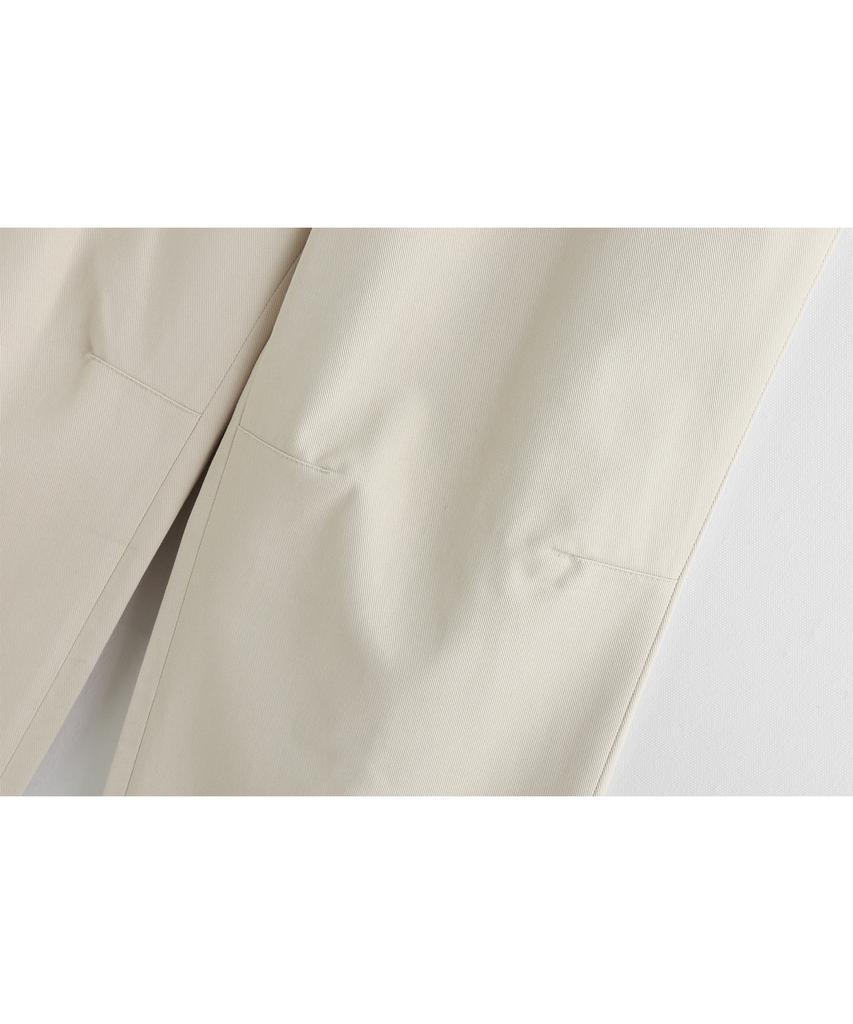 ASHOUR Dart Point Cotton Pants Cream
