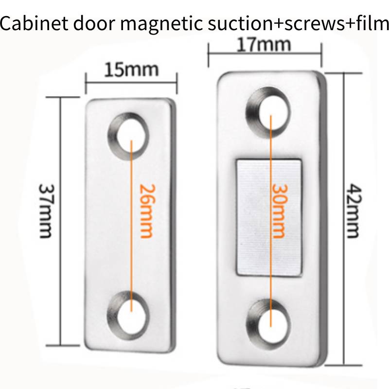 

Тонкая дверца шкафа магнитная защелка без отверстий для ящика магнитный доводчик двери защелка серебряный