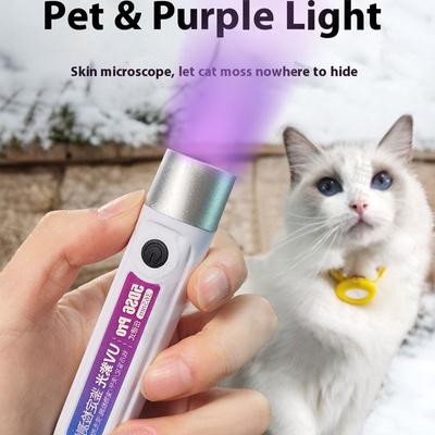 365/395nm UV Flashlight Rechargeable Mini Violet Torch Portable Ultraviolet Cat Tinea Money Ore Marker Inspection Flashlights