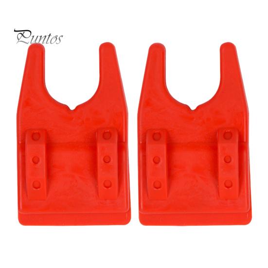 1 Pair Silicone Bucket Fishing Rod Holder Portable Lightweight Non-slip U-shaped Clamp-on Lure Container Bucket Fishing Pole Rest Rack Raft Fishing