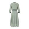 VISITINNEWYORK Line Collar Wrap Print Dress (Vz4Op23)