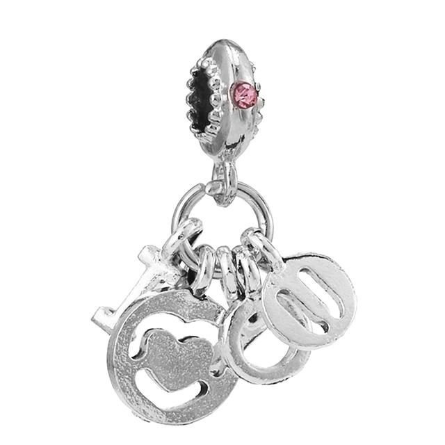 4pcs /Lot 2022 Sterling Silver Color Beads 41 Styles Sparkling Charm Fit Original Brand Bracelets For Women Jewelry Making Gift