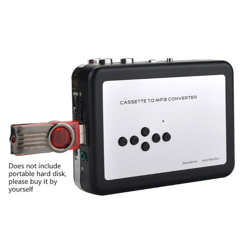 USB Cassette Capture Cassette Player Converts Tape To MP3 USB Cassette Capture for Laptops and  Computers