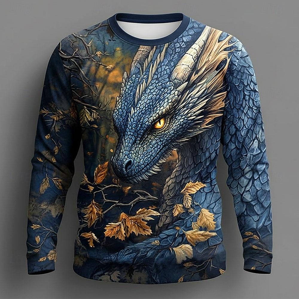 Men's Animal Funny T Shirt Short Sleeve T Shirt 3D Print Crew Neck Shirt Exaggerated Designer Party Holiday