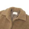 BALLSEY Soutien wool boa collar coat, women's, brown, size 36 coat 36 BrownUsed