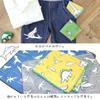 Set of 3 Gauze Dinosaur Made in Iroha Mameo Series Handkerchiefs, Design, Yellow, Gray, Blue, Japan, 100% Cotton, 35x35cm,
