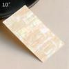 4x7cm Japanese Style Mother-of-Pearl Abalone Shell Nail Stickers with Adhesive, Colorful Patterns, Bendable Ornaments.
