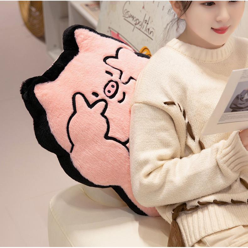 Cartoon Biye Pillow Cute Plush Sofa Cushion Pillow For Girls Soft And Cute Seat Cushion