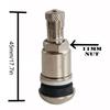 4 Pcs Tire Valve Bolt In Stem Tubeless Valve Stem Cap For Bbs Alloys Wheels Chrome Silver Metal Car