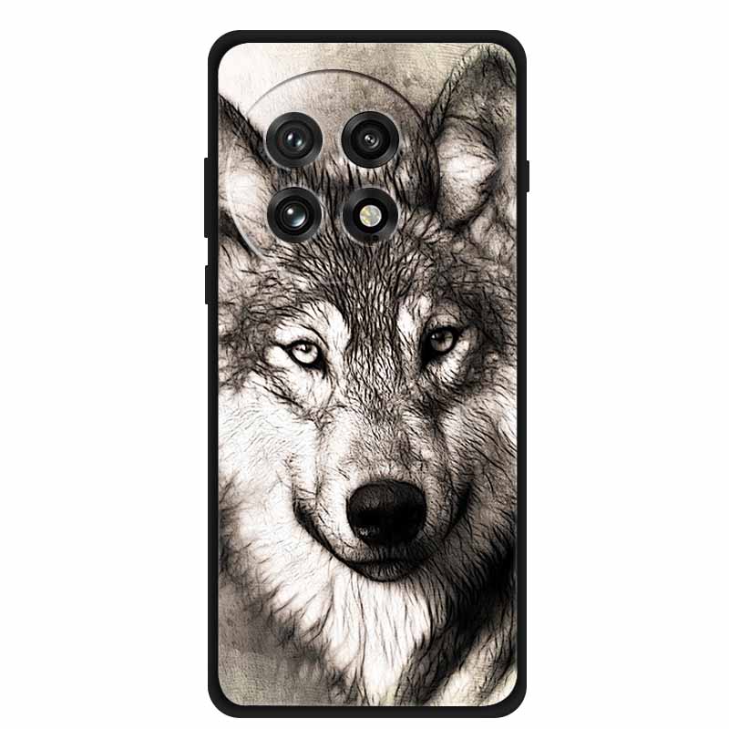 Etui do OnePlus 13 5G Zwierzęta Miękki Silikon TPU Etui na Telefon Tylna Pokrywa do OnePlus13 PJZ110 Wilk Odporne na Wstrząsy Ochronne Fajne Etui