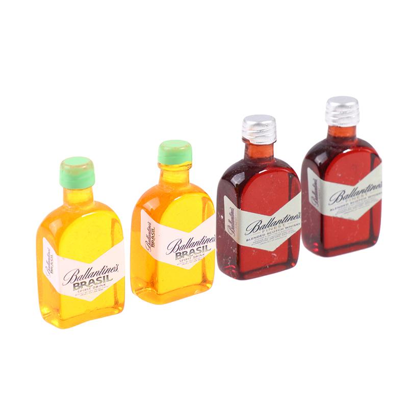 3/5 stk 1:12 Dukkehus Miniatur Whisky Flaske Vin Drik Flaske Drikke Dukke Dekoration