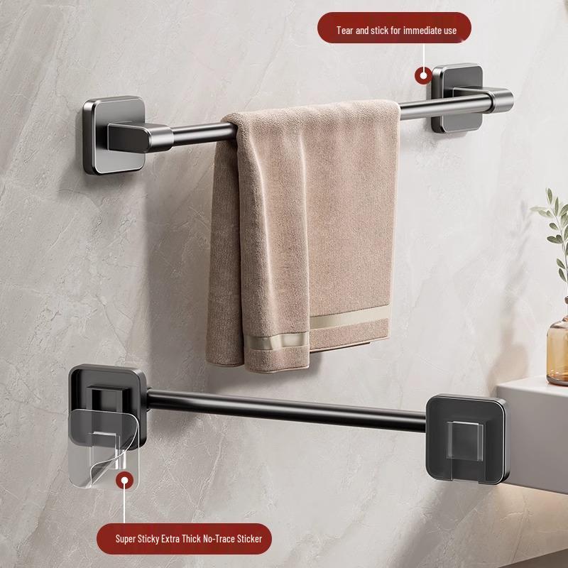 Punch-Free Wall-Mounted Multi-Functional Bathroom Storage Rack
