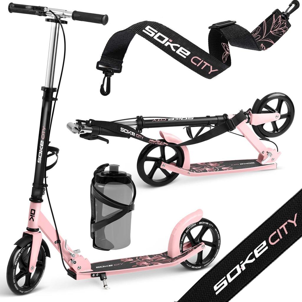 Soke City Scooter Black and Pink