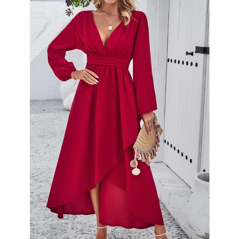 Women's Dresses Autumn Waist Slim Swing Sexy Dresses