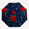 1pc Cherry PatternAutomatic Open/close Folding Umbrella, Compact Portable Travel Umbrella, Perfect Birthday/Holiday, Cute Umbrella y006