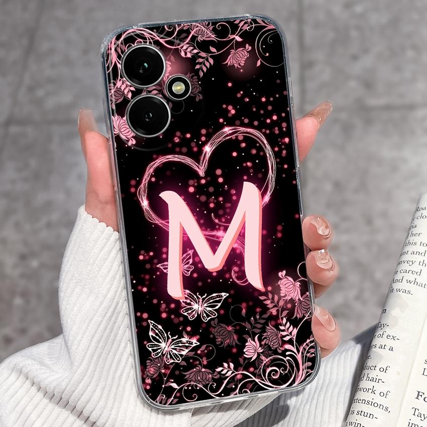 Fashion Letter Butterfly Pattern Phone Case For Honor 400 300 200 Pro Lite Smart 50S 30S 20S 20i 10i Soft Clear Back Cover For Honor Cellphone Casing