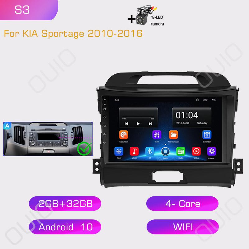 2din Car Radio Multimedia Player Carplay Auto GPS Navigation DSP WIFI NO DVD For KIA Sportage 2010 2011 2012 2013 2014 2015 2016
