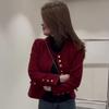 Spring Short Tweed Jacket French Style Round Neck Fashionable Petite Coat
