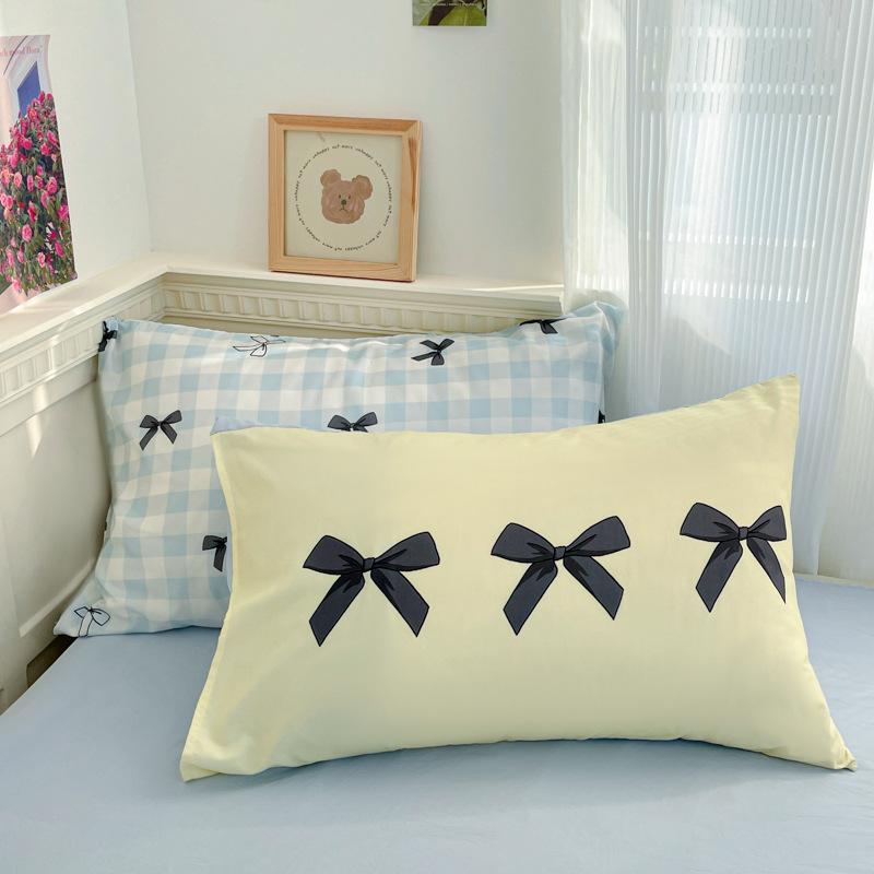 Class A Maternal And Infant Grade, Washed Cotton Cartoon Four-Piece Set, Xiaoxiangfeng Bed Sheet Quilt Cover, Student Dormitory 3Pcs Set