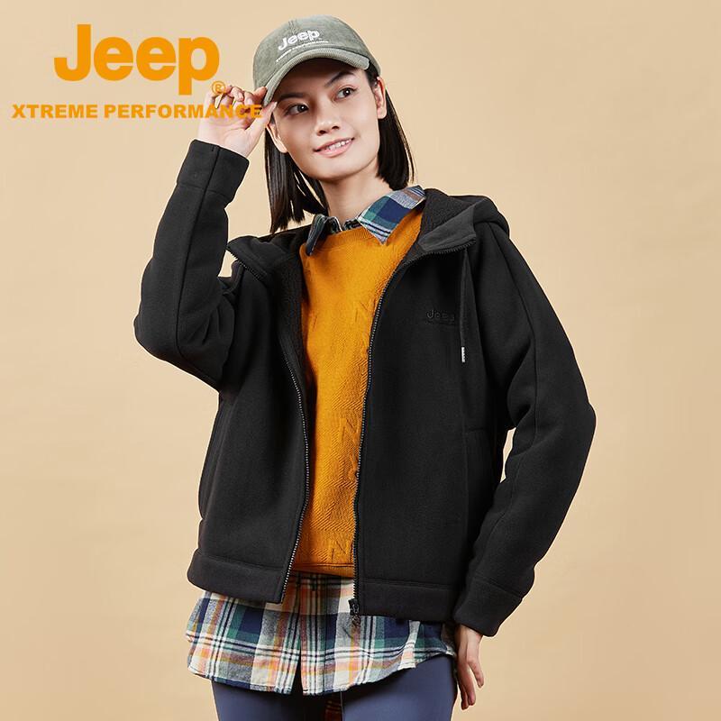 Jeep Women's Outdoor Waterproof Windproof Jacket with Fleece Liner