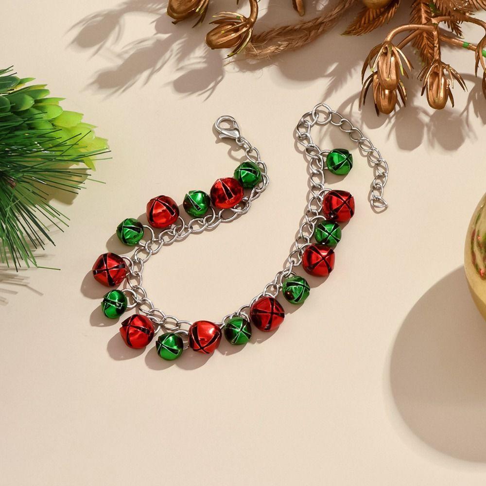 Earrings Christmas Bell Jewelry Set Necklace Xmas Clavicle Chain Sweet   Women