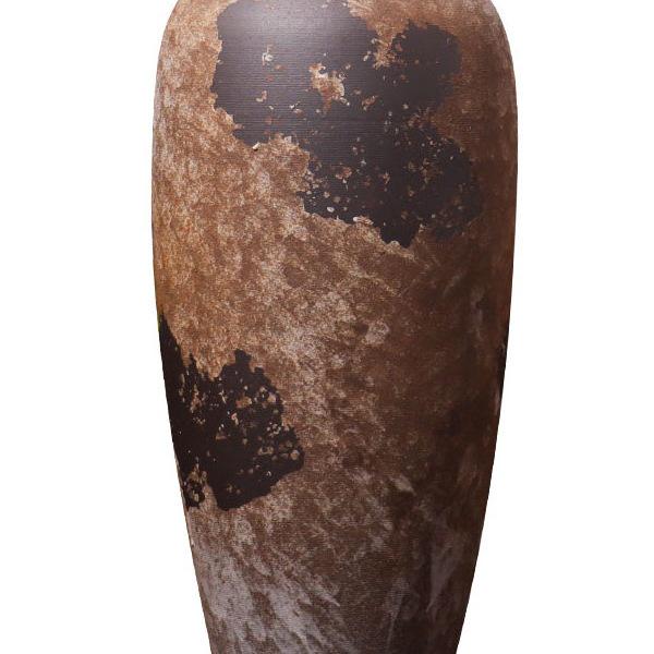 Wabi-Sabi Style Ceramic Floor Vase: Retro Ornament for Dried or Hydroponic Flowers, Perfect for Living Room or Desktop Arrangement.