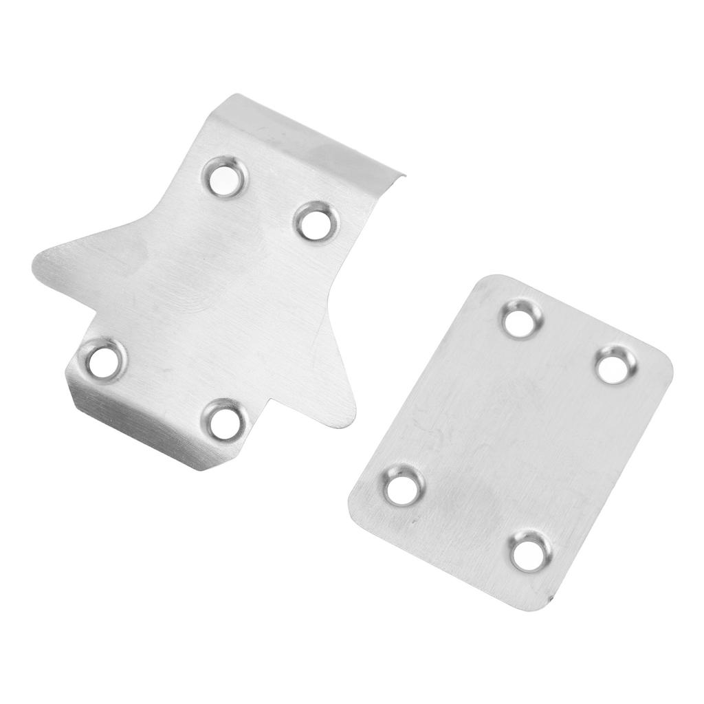 2pcs RC Chassis Armor Protector Professional Stainless Steel RC Skid Plate Protector Guard for KYOSH
